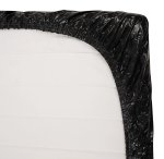 Fetish Collection Prześcieradło Winylowe 160x200 cm Czarny Błyszczący Materac