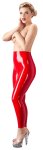 Late X Legginsy Lateksowe Wysokie Czerwone M 0,35mm, Anatomiczny Kroj