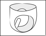 Late X Majtki lateksowe czarne L z pompowanym korkiem 12 cm, anatomiczny system