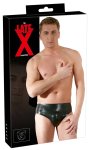 Late X Slipy lateksowe czarne S z anatomicznym elementem 14 cm, system dopasowania