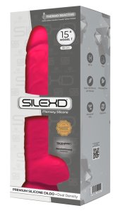 SilexD Model 15 Pink – elastyczny model z przyssawką 38 cm, silikon Silexpan
