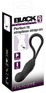 Black Velvets Perfect Fit czarne urządzenie anatomiczne bez pasków 22 cm z elastycznym systemem