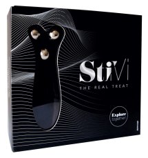 HOT StiVi Czarny – wielofunkcyjny stymulator dla par, 3 silniki, wodoodporny
