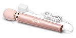 Le Wand Powerful Plug-In RoseG – masażer z ruchomą głowicą 34 cm, zasilanie sieciowe