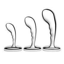 b-Vibe Stainless Steel P-Spot Zestaw 3 aplikatorów prostatycznych z medycznej stali