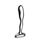 b-Vibe Stainless Steel Plug Prostatyczny z uchwytem – stal medyczna, anatomiczny model