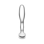 b-Vibe Stainless Steel Plug Prostatyczny z uchwytem – stal medyczna, anatomiczny model