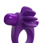 The Screaming O Skooch fioletowy pierścień wibrujący 5 trybów, silikon True Silicone