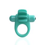 The Screaming O Skooch zielony – pierścień wibrujący 5 trybów, silikon True Silicone