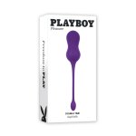 Playboy Pleasure Double Time wibrujące kulki Kegla z pilotem, silikon, wodoodporne