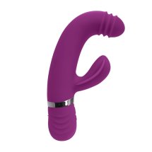Playboy Pleasure Tap That wibrator punktu G z funkcją stukania, fioletowy, 9 trybów