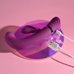 Playboy Pleasure Tap That wibrator punktu G z funkcją stukania, fioletowy, 9 trybów