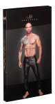 Noir Handmade L męskie joggery power wetlook czarny matowy, regulowany pas