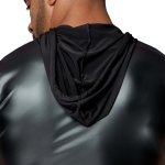 Noir Powerwetlook Bezrękawnik Męski 2XL Czarny z Kapturem i Regulacją