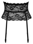 Cottelli Lingerie pas do pończoch koronka czarny XL, elastyczny, 4 paski