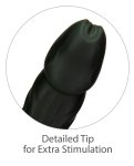 Naked Addiction Rotating & Thrusting 23cm Silikonowy Model Intymny z Pilotem