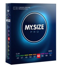 MY.SIZE PRO 60 mm – prezerwatywy Vytex ultracienkie, 3 szt., szerokość 60 mm