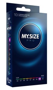 MY.SIZE PRO 69 mm 10 szt. prezerwatywy Vytex ultracienkie, hypoalergiczne, przezroczyste