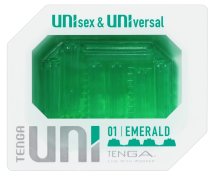 Tenga UNI Emerald uniwersalny elastyczny rękaw intymny, dwustronny, 6 cm TPE