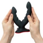 Fun Factory Ryde Black elastyczny model podwójny z przyssawką, silikon, 12,3/10 cm