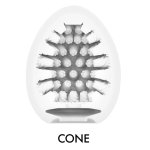 Tenga Egg Cone II elastyczny model intymny, spiralna struktura, brązowy, 70 mm