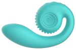 Snail Vibe Gizi turkusowy – wibrator duo z elastycznym systemem, 19 cm, silikon