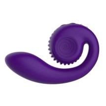 Snail Vibe Gizi Fioletowy – spiralny model silikonowy, dwusilnikowy, wodoodporny, Slide'N'Roll