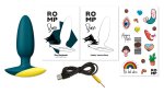 ROMP Bass – wibrujący korek intymny dwukolorowy, silikonowy, 10 trybów, ładowalny