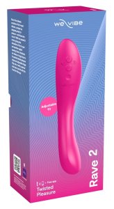 We-Vibe Rave 2 Fuchsia – ergonomiczny model punktu G, Bluetooth, ładowanie USB