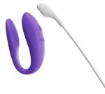 We-Vibe Sync Go Purple – kompaktowy model intymny dla par, aplikacja, silikon medyczny