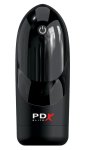 PDX Elite Hydrogasm Frosted Black – maszyna intymna rotacyjna, wodoodporna, 20 cm