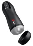 PDX Elite Suck-O-Matic Frosted Black – automatyczna maszyna intymna, 7 trybów, USB