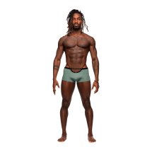 Male Power Magnificence Mini szorty XL Jade z metalowymi przelotkami i wycięciem w talii