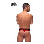 Male Power Retro Sport panelowe stringi męskie L kolorowe akcenty i sportowy pas