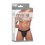 Male Power Stringi Micro V L/XL anatomiczny krój z wstawką V czarne