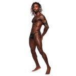 Male Power Leather Pisces Pas z regulacją, metalowymi klamrami i ćwiekami