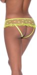 Magic Silk Exposed Hipster Siateczkowy z Spódniczką S/M czarny z motywem gwiazdek