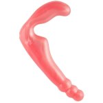 Doc Johnson Platinum Strapless System silikonowy różowy 16,5 cm, bezpaskowy
