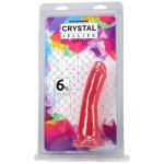 Doc Johnson Crystal Jellies Slim Model 15 cm z przyssawką, przezroczysty, smukły profil