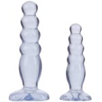 Doc Johnson Crystal Jellies Zestaw Treningowy 2 rozmiary, anatomiczne modele, PVC, transparentny