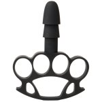 Doc Johnson Knuckle Up adapter Vac-U-Lock z paskiem, ergonomiczny uchwyt czarny