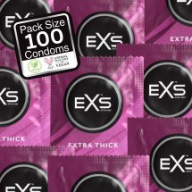 EXS Extra Thick 100 szt. prezerwatywy lateksowe, wzmocniona grubość ścianki