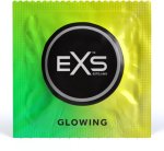 EXS Glow in the Dark 100 szt. prezerwatywy świecące, cienki lateks, fluorescencyjny model