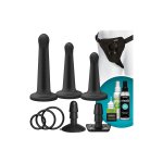 Doc Johnson Vac-U-Lock Zestaw silikonowych masażerów do masażu prostaty, 3 nakładki