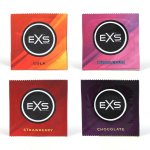 EXS Mix Smakowy 12 szt. Prezerwatywy Truskawka Czekolada Guma Balonowa Cola Anatomiczne