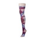 Kixies Madisen D Podkolanówki Tie-Dye niebiesko-różowo-fioletowe, silikonowy system