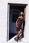 Kixies Marissa C Pończochy samonośne Chocolate Nude, antypoślizgowy pas, rozmiar C