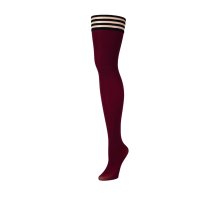 Kix'ies Heather B Pończochy Opaque Cabernet, matowe, silikonowy system, L/XL