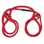 Doc Johnson Soft Cotton – bawełniane mankiety z pierścieniem ślizgowym, czarne
