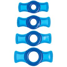 Doc Johnson TitanMen Tools – zestaw 4 elastycznych pierścieni TPR, różne rozmiary